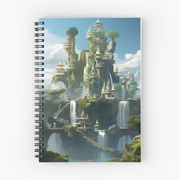 Item preview, Serenity Skies: Floating Isles and Mythical Concord designed and sold by DrawnThreads.