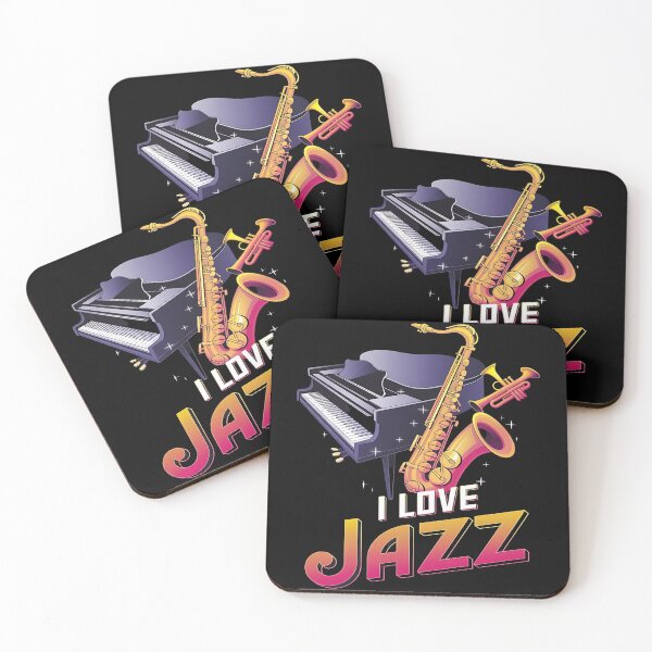 Item preview, I love jazz - To jazz or not to jazz - Taste the jazz - The science of jazz - Jazz for all time - Pure jazz designed and sold by JansenGS.