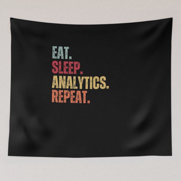 Item preview, Eat sleep analytics repeat designed and sold by belladesign7.
