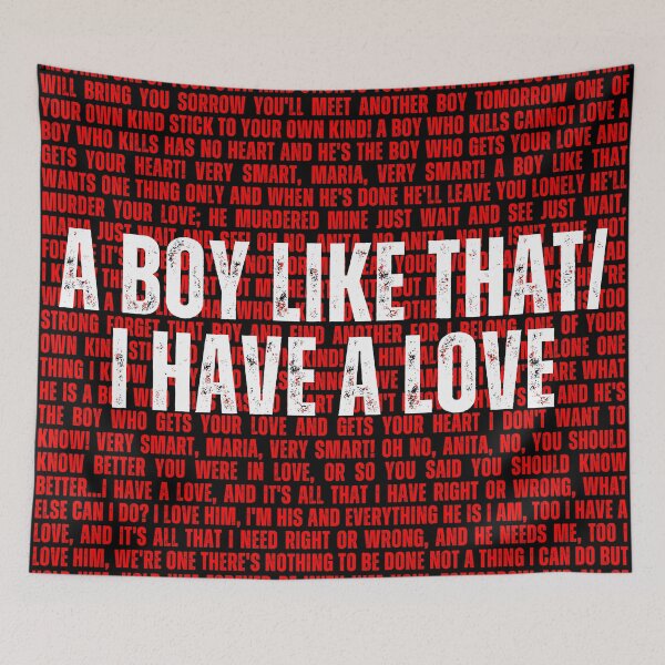 Item preview, West Side Story lyrics  designed and sold by broadwaygirl142.
