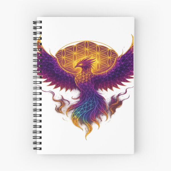 Item preview, Phoenix Rebirth Fractal Bird Sacred Geometry Art designed and sold by ‏Designly Yours‏.