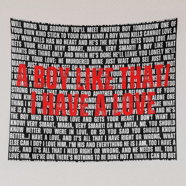 Item preview, West Side Story lyrics  designed and sold by broadwaygirl142.