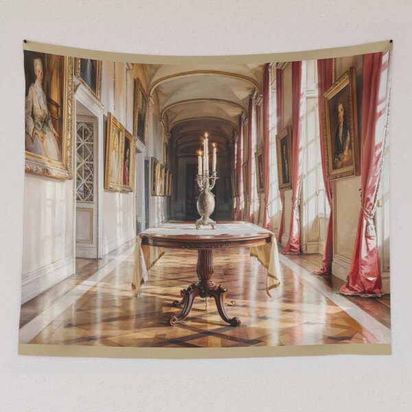 Item preview, French Château Hallway | Interior Painting  designed and sold by CARRAANN.