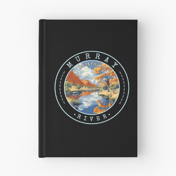 Item preview, Murray River in Australia, Australia Retro Travel Art Circle Badge designed and sold by MaateoDesign.