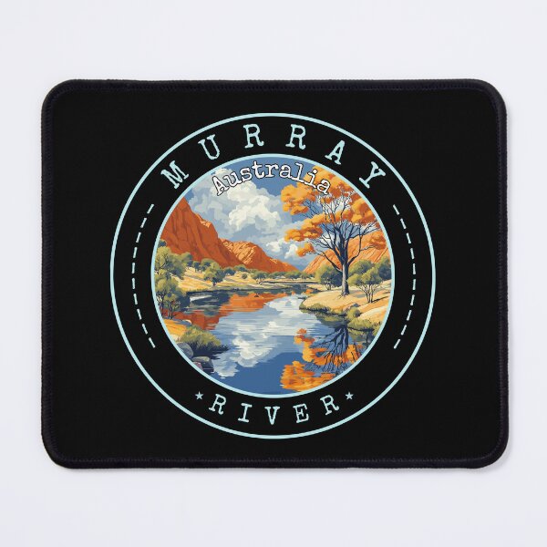 Item preview, Murray River in Australia, Australia Retro Travel Art Circle Badge designed and sold by MaateoDesign.