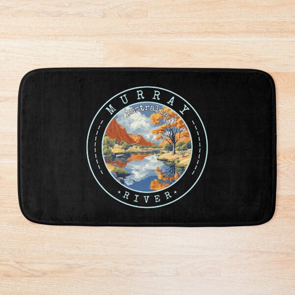 Item preview, Murray River in Australia, Australia Retro Travel Art Circle Badge designed and sold by MaateoDesign.