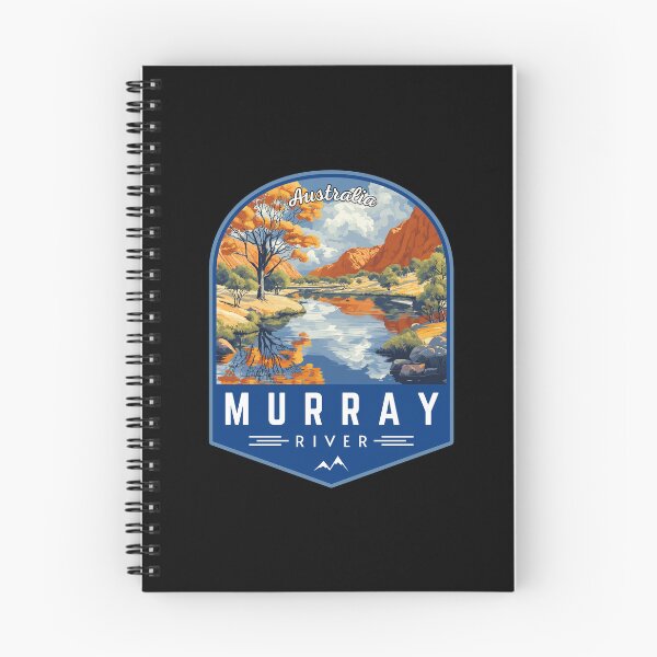 Item preview, Murray River in Australia Vintage Art Travel Landscape designed and sold by MaateoDesign.