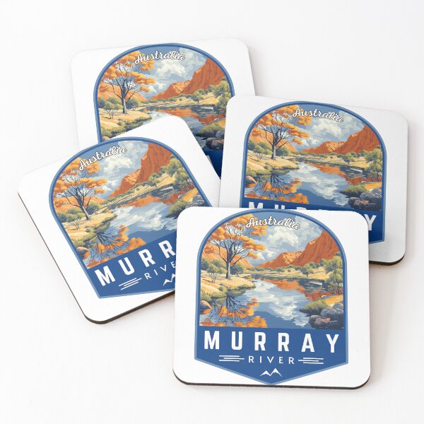 Item preview, Murray River in Australia Vintage Art Travel Landscape designed and sold by MaateoDesign.