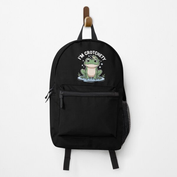 Item preview, Funny Frog Illustration with ‘I’m Crotchety’ Quote designed and sold by love3617.