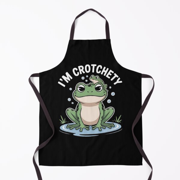 Item preview, Funny Frog Illustration with ‘I’m Crotchety’ Quote designed and sold by love3617.