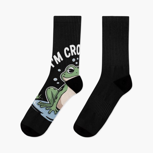 Item preview, Funny Frog Illustration with ‘I’m Crotchety’ Quote designed and sold by love3617.
