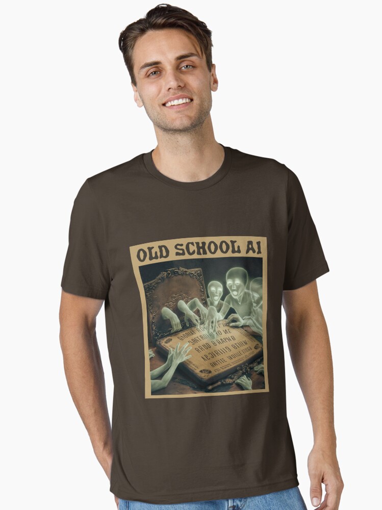 Thumbnail 1 of 7, Essential T-Shirt, Old School AI designed and sold by Dizgraceland.