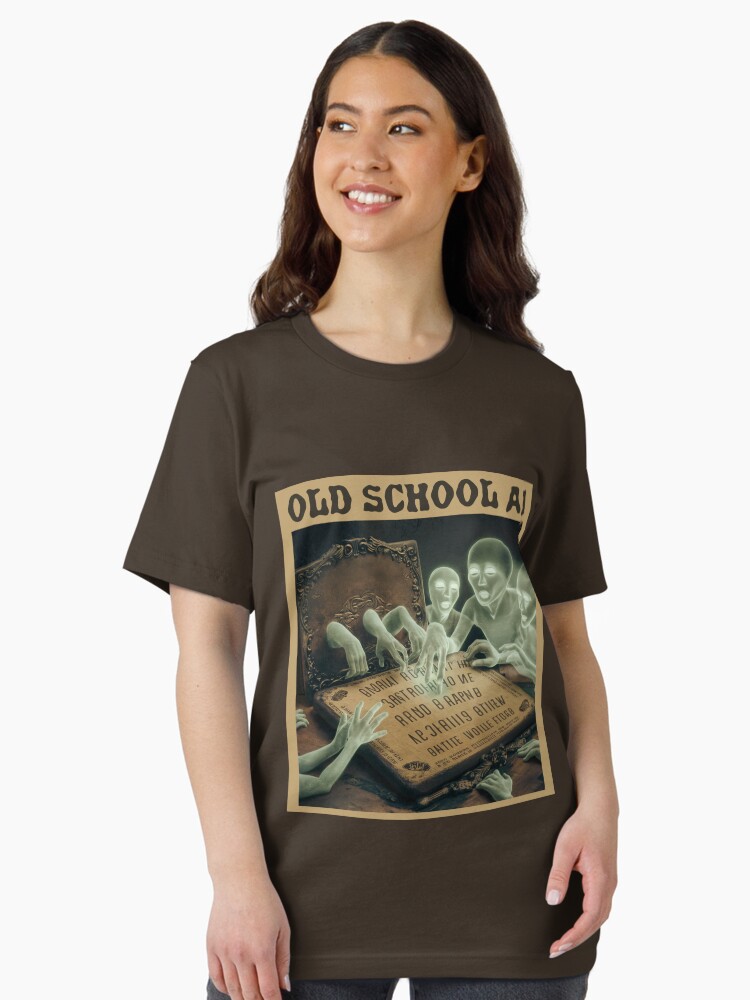 Thumbnail 2 of 7, Essential T-Shirt, Old School AI designed and sold by Dizgraceland.