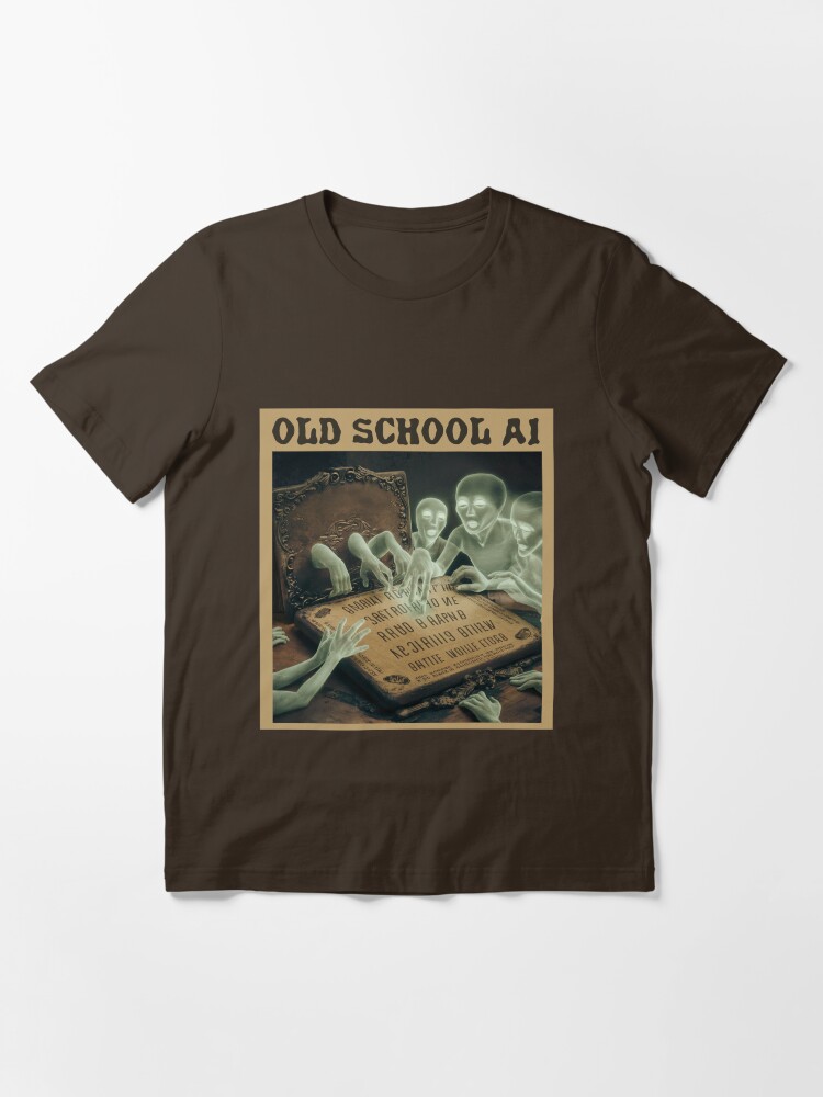 Thumbnail 3 of 7, Essential T-Shirt, Old School AI designed and sold by Dizgraceland.