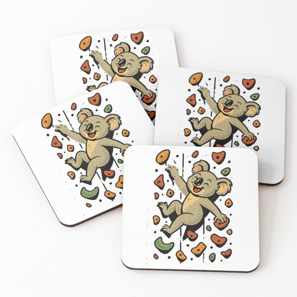 Item preview, Bouldering Koala Bear Climbing Retro Gift designed and sold by Pineapple-Tree.