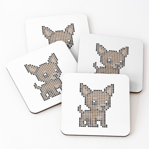 Item preview, Pixeled chihuahua (chocolate) designed and sold by Brain Fart Buffet.