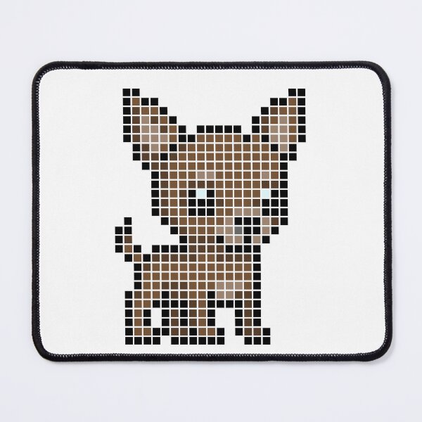 Item preview, Pixeled chihuahua (chocolate) designed and sold by Brain Fart Buffet.