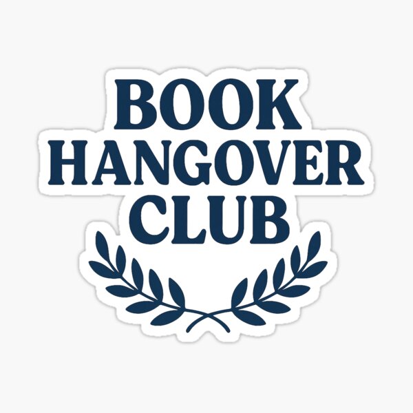 Item preview, Book Hangover Club Blue Preppy designed and sold by thegirlyshoppe.