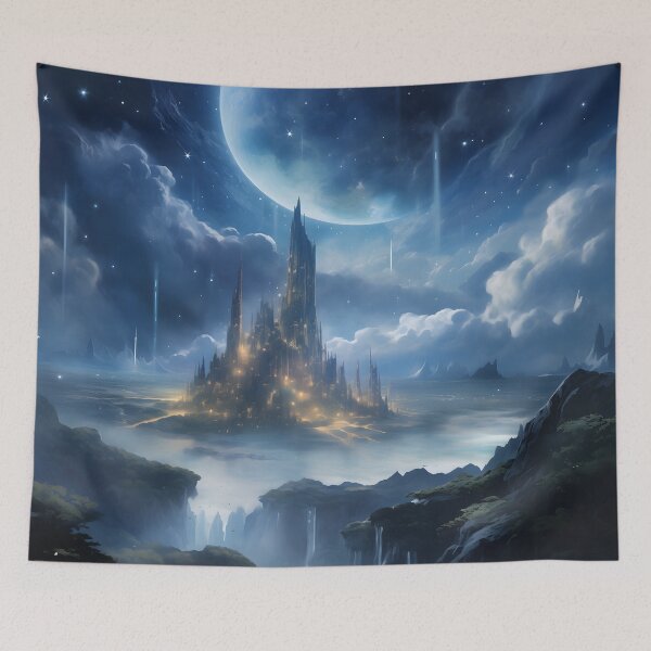 Item preview, Celestial Symphony: Planetary Elegance in the Night Sky designed and sold by DrawnThreads.