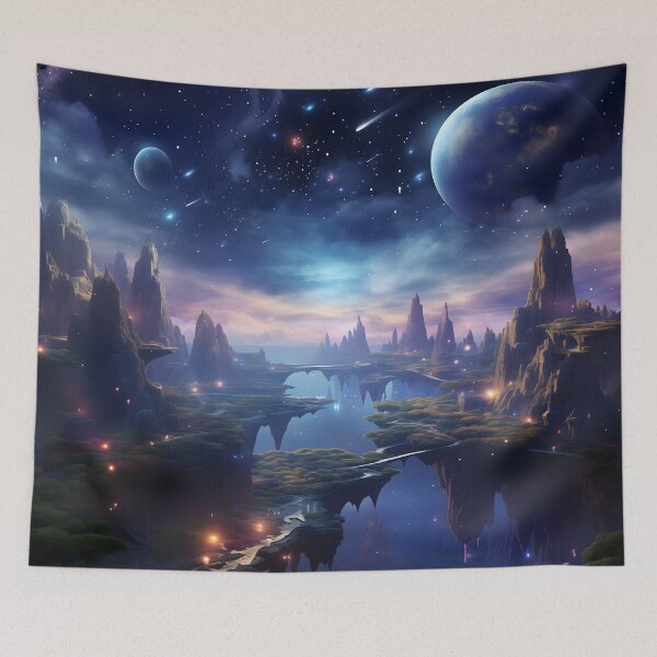 Item preview, Ethereal Skies: Journey to the Celestial Archipelago designed and sold by DrawnThreads.