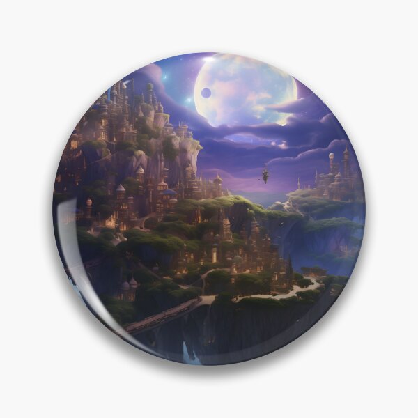 Item preview, Celestial Utopia: Islands of Cosmic Harmony designed and sold by DrawnThreads.