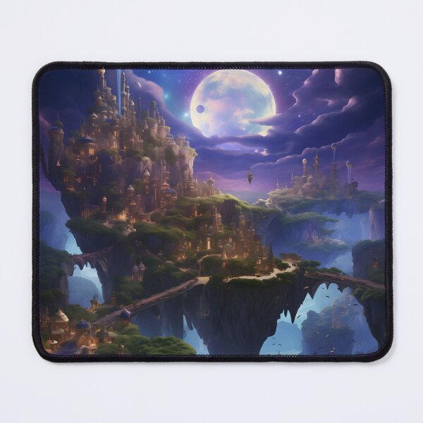 Item preview, Celestial Utopia: Islands of Cosmic Harmony designed and sold by DrawnThreads.