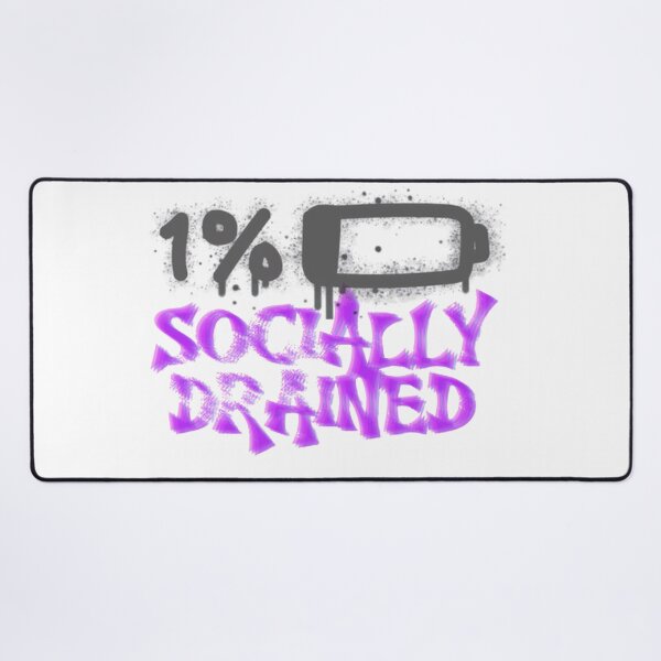 Item preview, Socially Drained – 1% Battery designed and sold by VVisionary11.