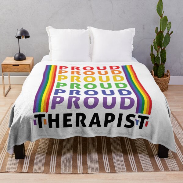 Item preview, Copy of Proud LGBTQ Therapist Rainbow Pride Design designed and sold by Dmetalx Art Apparel.