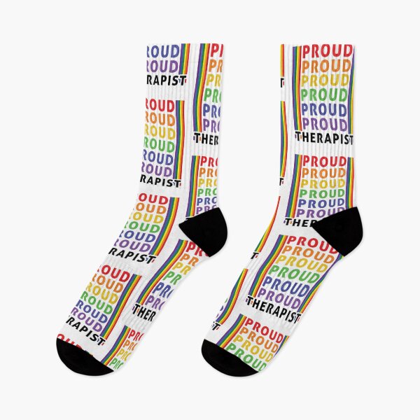 Item preview, Copy of Proud LGBTQ Therapist Rainbow Pride Design designed and sold by Dmetalx Art Apparel.