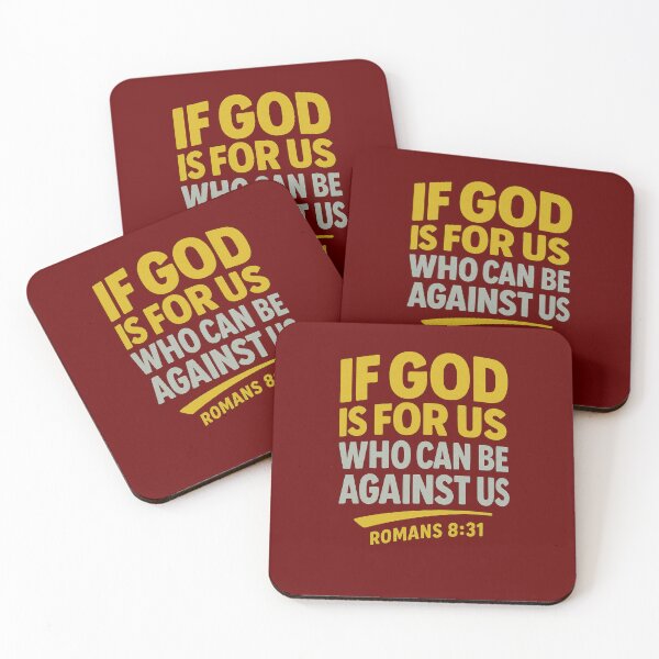Item preview, Romans 8:31 – God Is For Us Bible Verse Design designed and sold by SimplySelim.