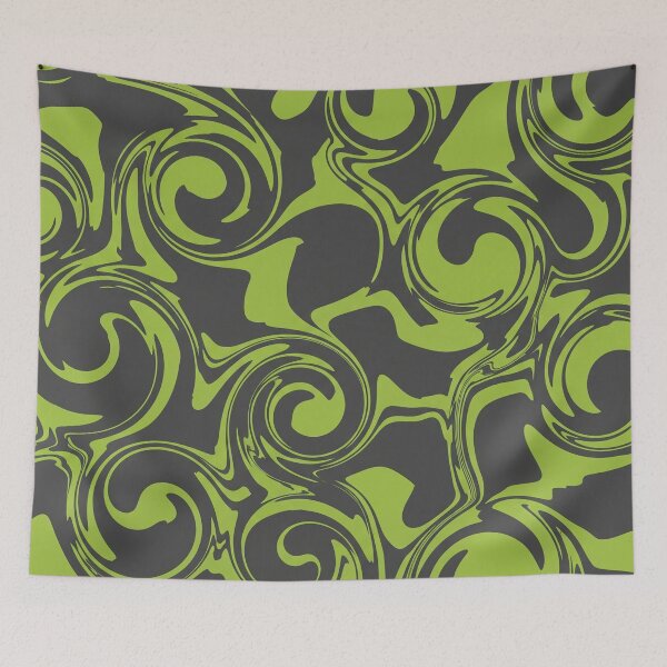 Item preview, Green and Gray Swirl Pattern designed and sold by Owcomm.
