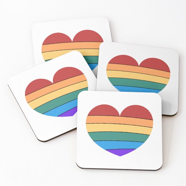 Item preview, Cute Rainbow Heart, LGBT Symbol, Rainbow Flag designed and sold by AnnaVioletStore.