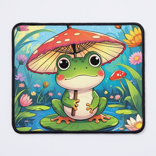 Item preview, Whimsi Frog - mushroom umbrella  designed and sold by Artystics Design.
