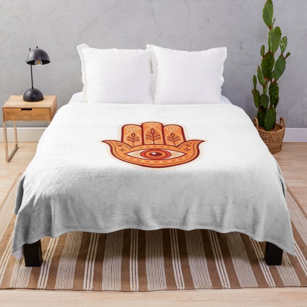 Item preview, Hamsa con ojo malvado naranja designed and sold by Lucky 777.