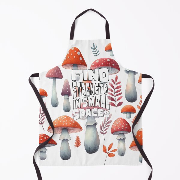 Item preview, Mushroom Quote - Find Strength in Small Space, Forest and Mushroom Lovers, Whisical designed and sold by BoastInArt.