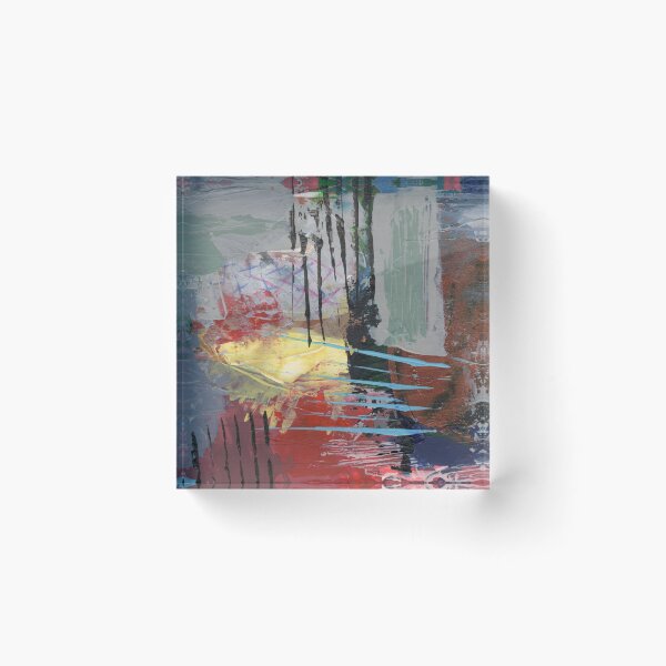 Item preview, Bold Colorful Abstract Blocks with Lines Original Painting heavy textured artwork  designed and sold by pngrktes-art.