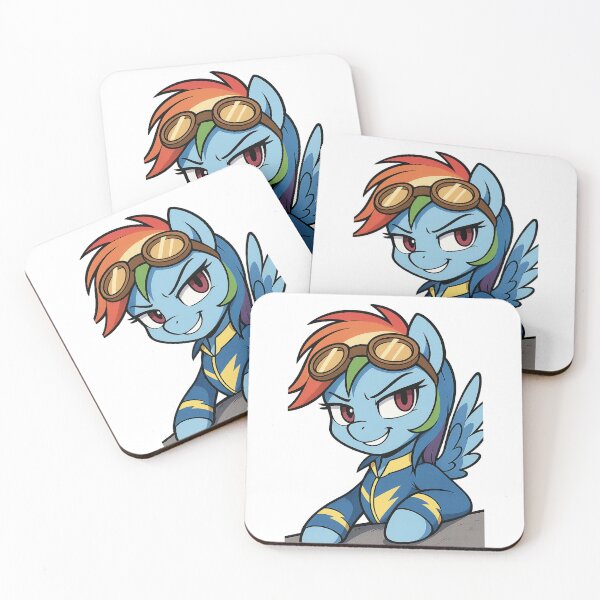 Artikelvorschau, Rainbow Dash Wonderbolts Peeker Sticker – Fliegender MLP-Ponykopf entworfen und verkauft von Rushurban.