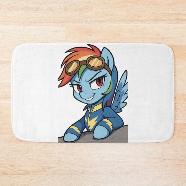 Item preview, Rainbow Dash Wonderbolts Peeker Sticker – Flying MLP Pony Head designed and sold by Rushurban.