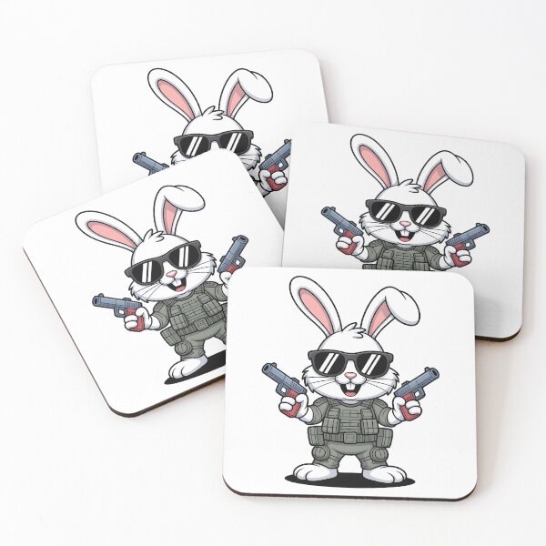Item preview, Double Blaster Bunny – Cute Fluff, Serious Aim designed and sold by Fragy72.