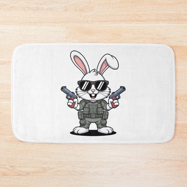 Item preview, Double Blaster Bunny – Cute Fluff, Serious Aim designed and sold by Fragy72.