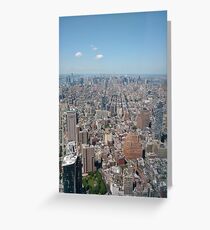 New York City, Manhattan, Brooklyn, New York, streets, buildings, skyscrapers, cars, pedestrians, #NewYorkCity, #Manhattan, #Brooklyn, #NewYork, #streets, #buildings, #skyscrapers, #cars, #pedestrians Greeting Card