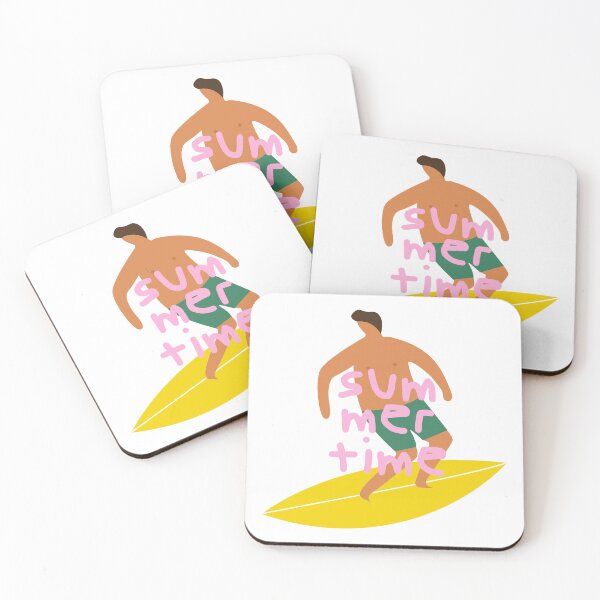 Item preview, Flat cartoon character on a surfboard designed and sold by Luamor.