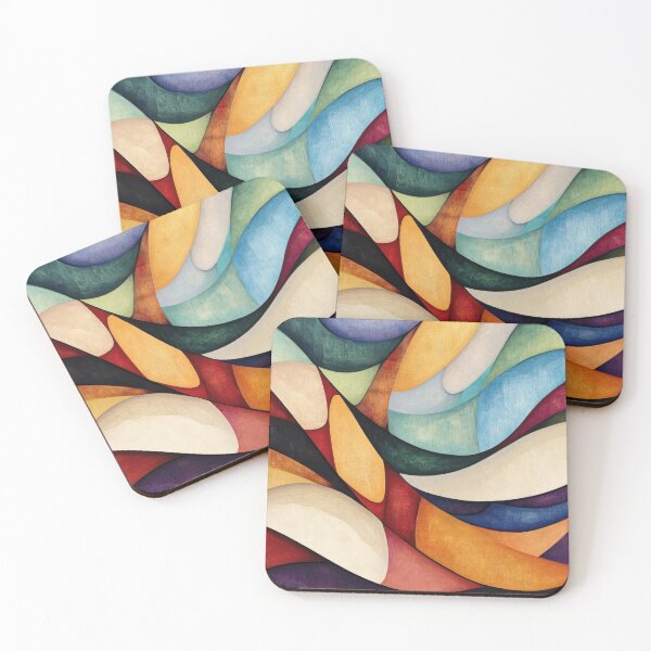 Item preview, Bright, colorful wave art designed and sold by anytka.
