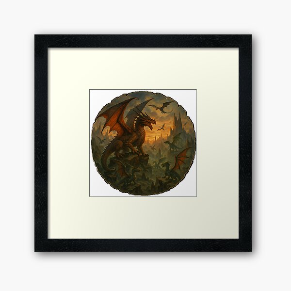 Item preview, Epic Copper Dragon Fantasy Realm designed and sold by awalkoutsidetheuniverse.