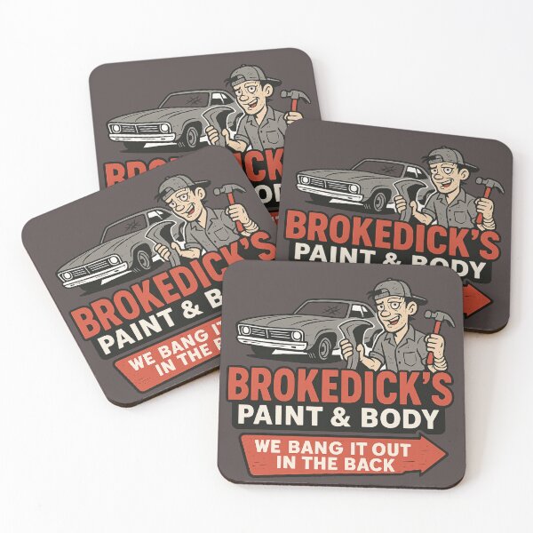 Item preview, Brokedicks Paint and Body designed and sold by Mental Schitz.