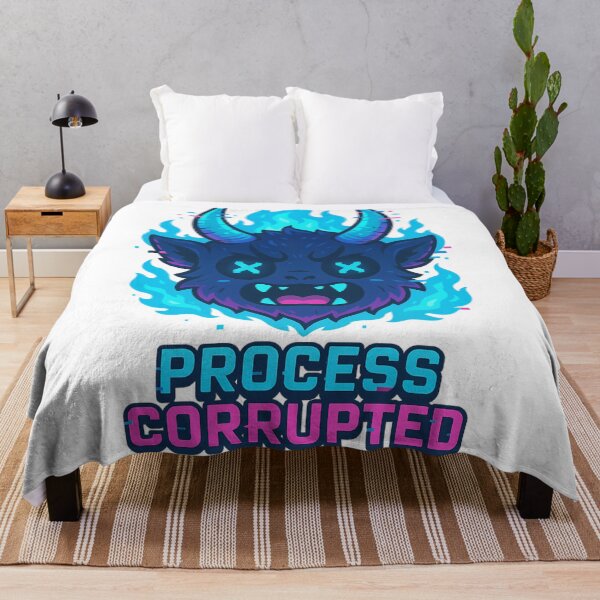 Item preview, Glitch Demon Oni.exe – Kawaii Corrupted Spirit designed and sold by GlitchBunnyLab.