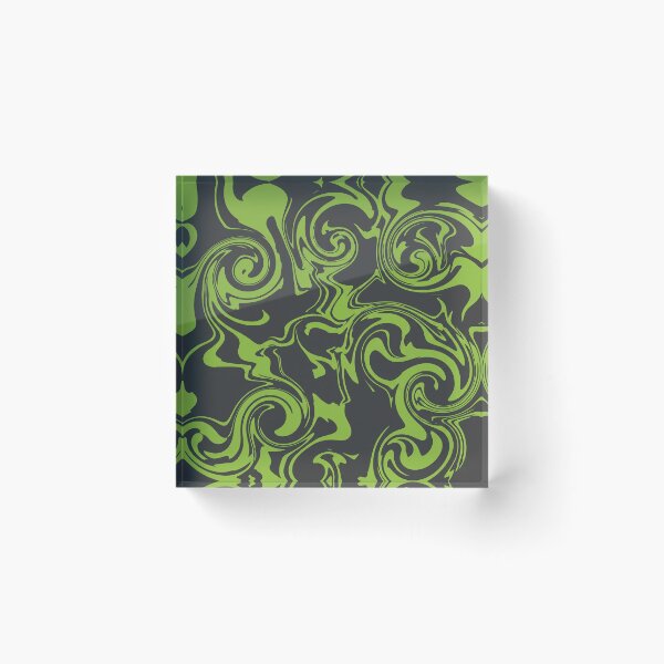 Item preview, Green and Dark Grey Swirls designed and sold by Owcomm.