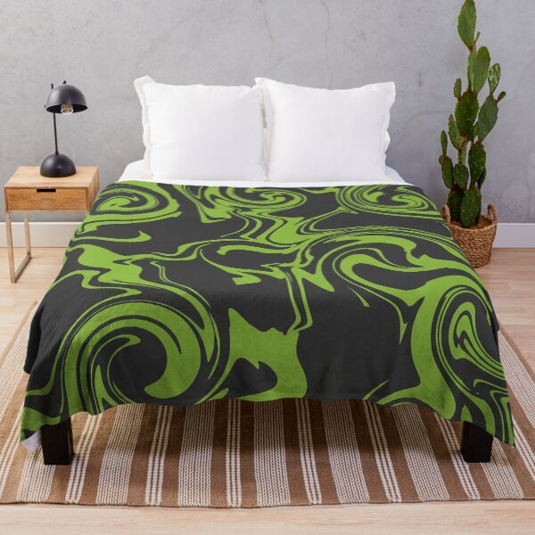 Item preview, Green and Dark Grey Swirls designed and sold by Owcomm.