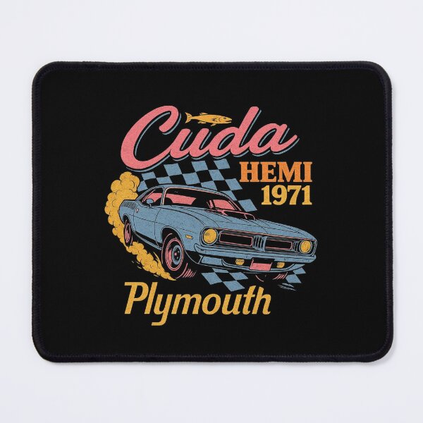Item preview, 1971 Cuda Classic Muscle Car Burnout Art designed and sold by TheArtOfCar.