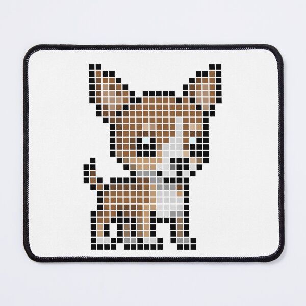 Item preview, Pixeled chihuahua (red white) designed and sold by Brain Fart Buffet.